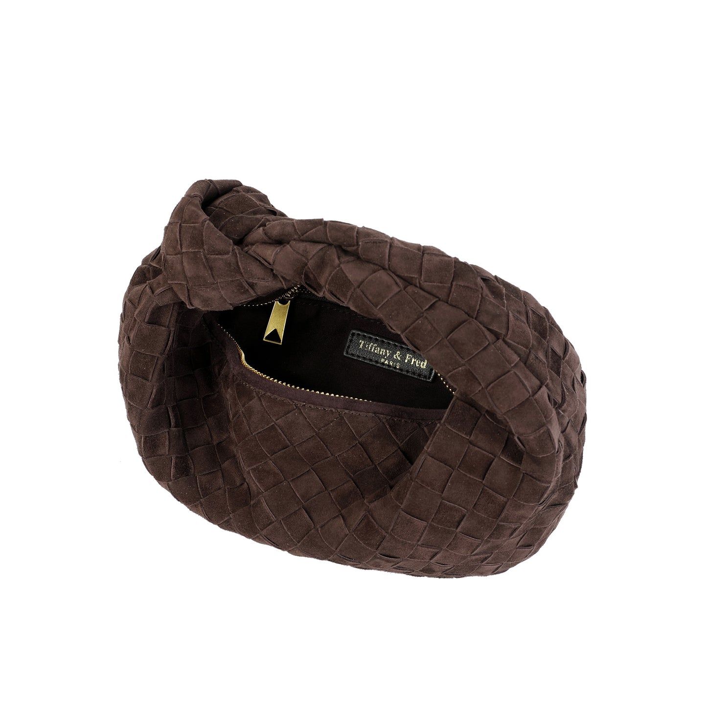 Hand-Woven Lamb Suede Pouch