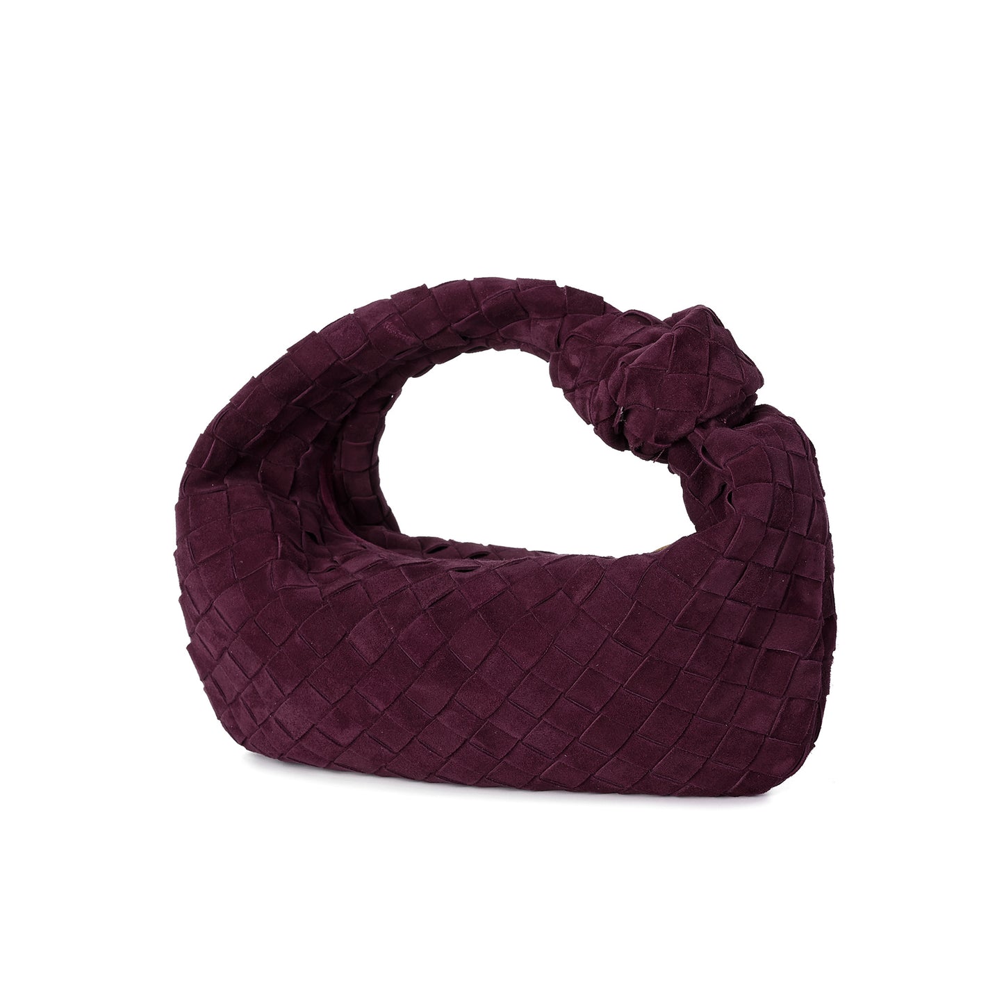 Hand-Woven Lamb Suede Pouch
