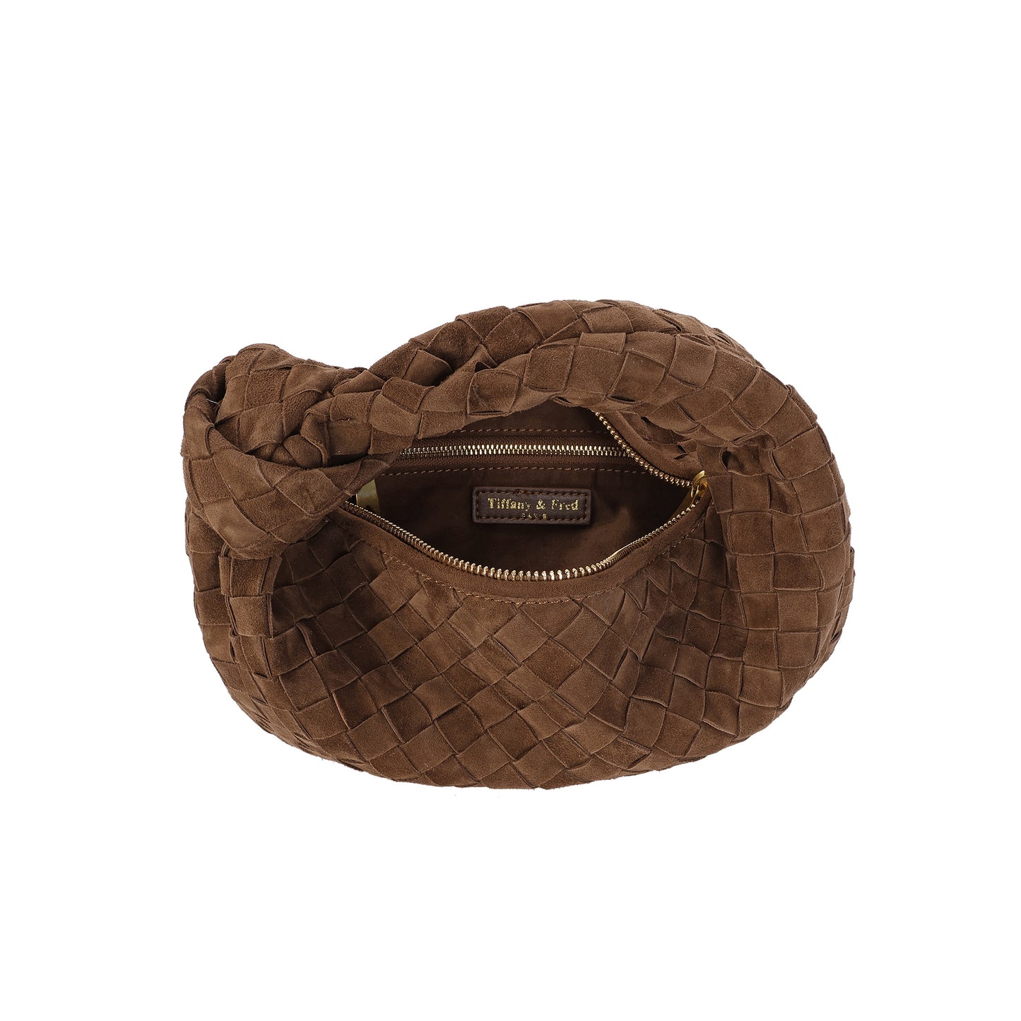 Hand-Woven Lamb Suede Pouch