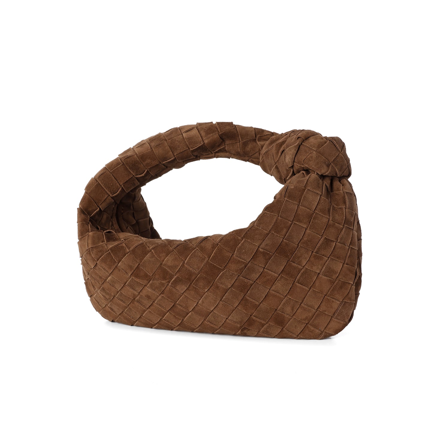Hand-Woven Lamb Suede Pouch