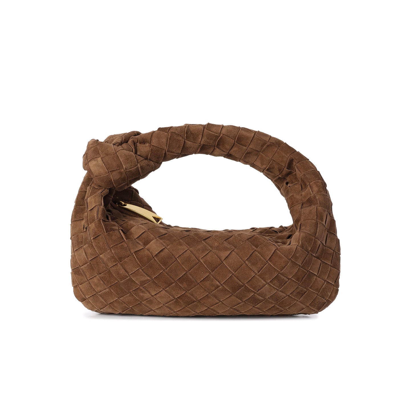 Hand-Woven Lamb Suede Pouch