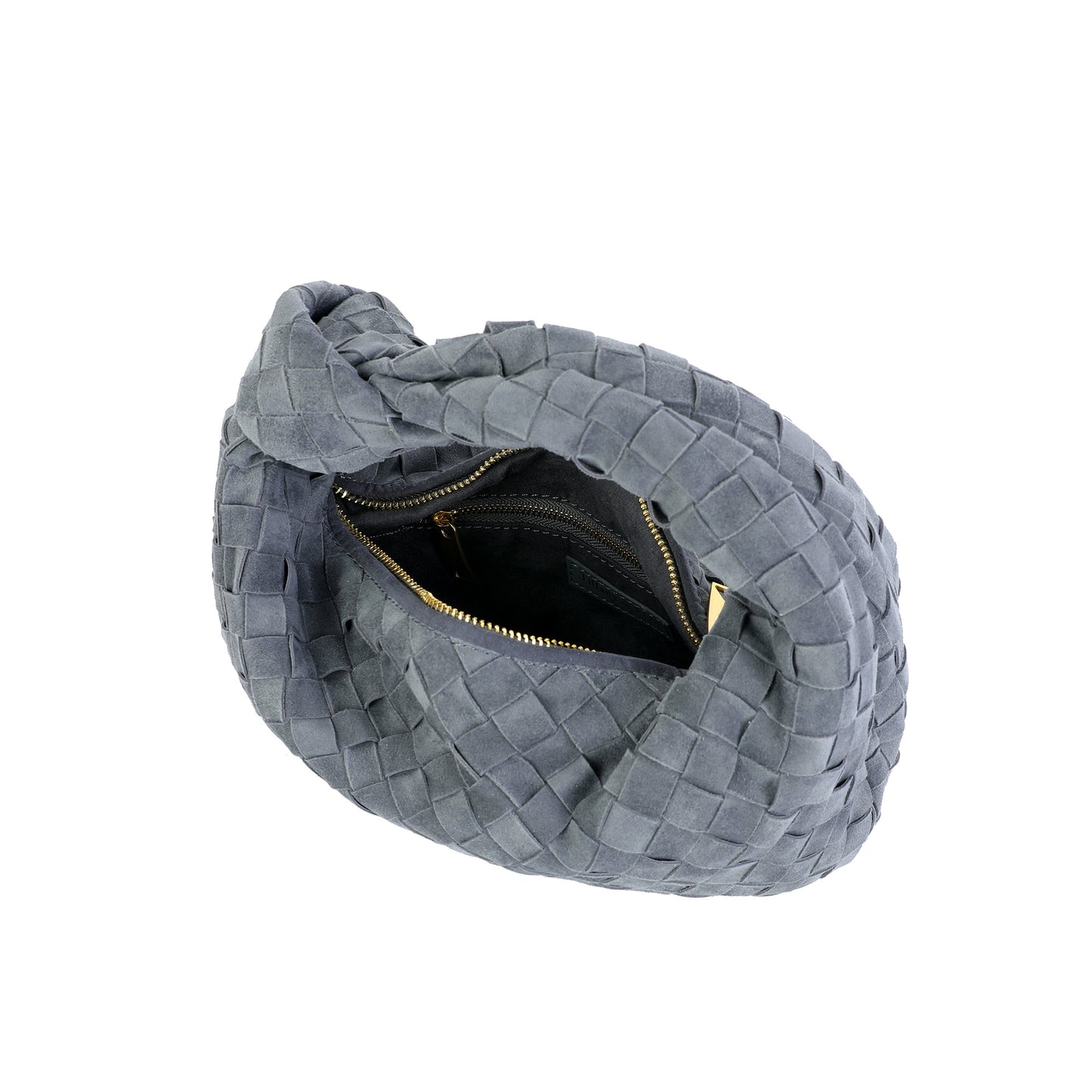 Hand-Woven Lamb Suede Pouch