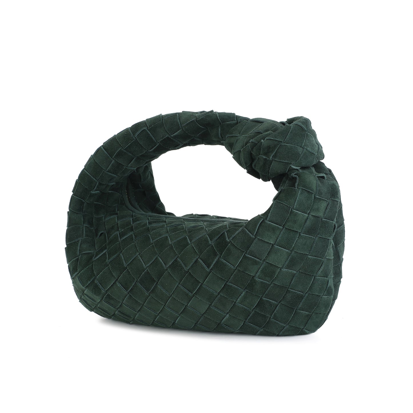 Hand-Woven Lamb Suede Pouch
