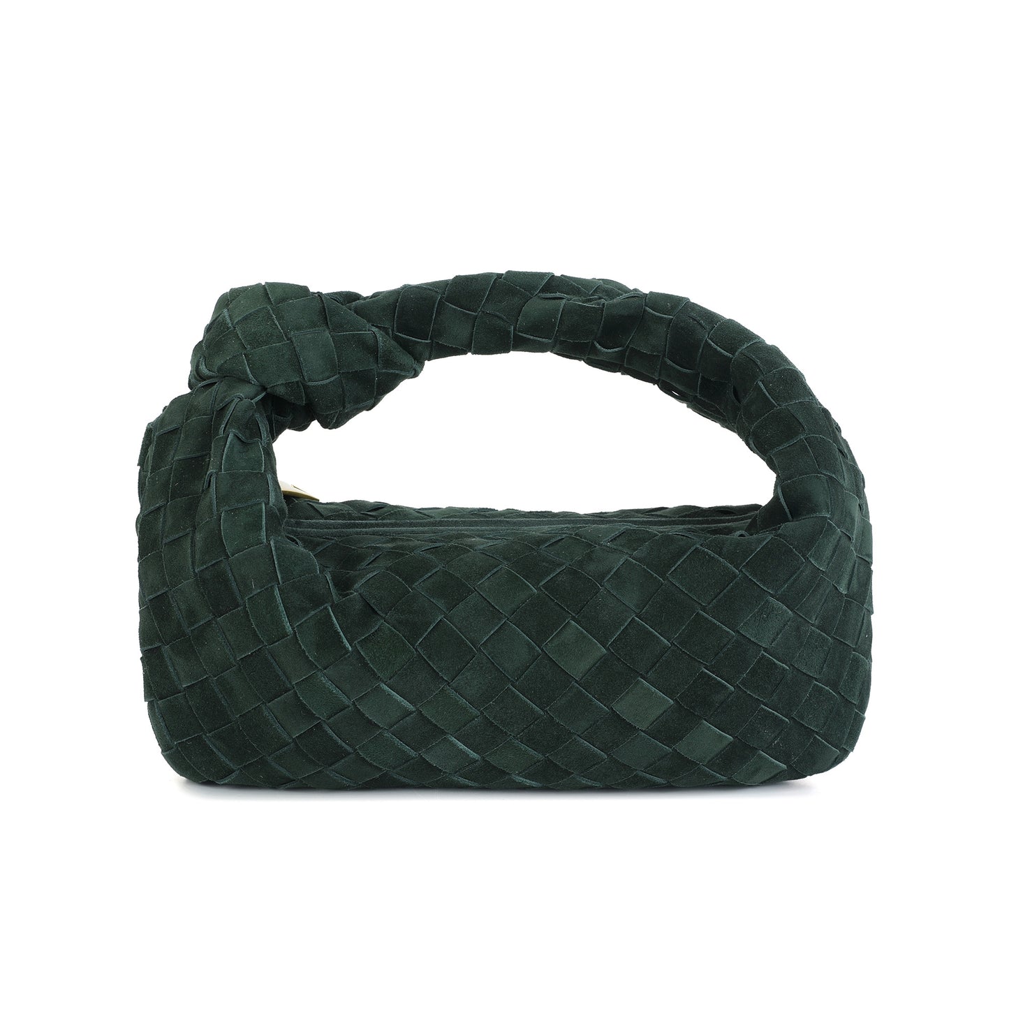 Hand-Woven Lamb Suede Pouch