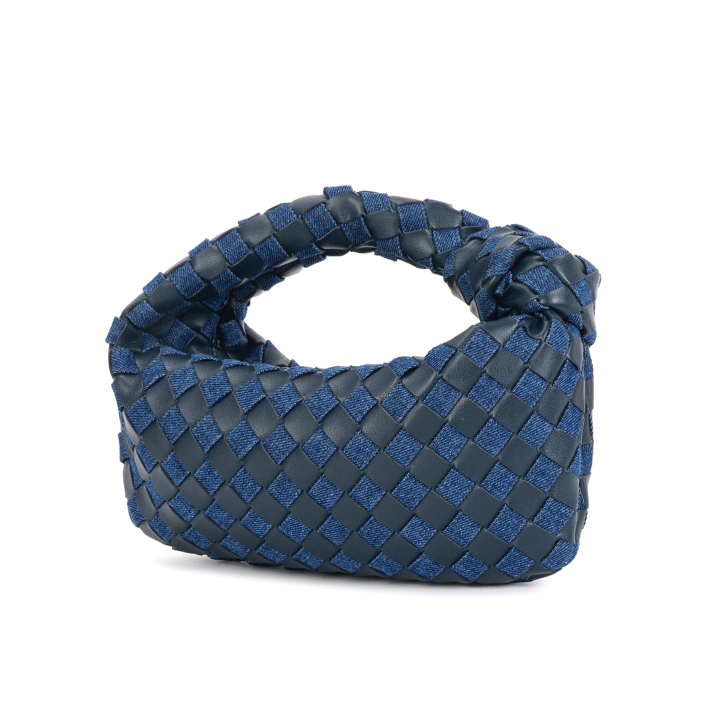 Woven Sheepskin Knot Bag Pouch