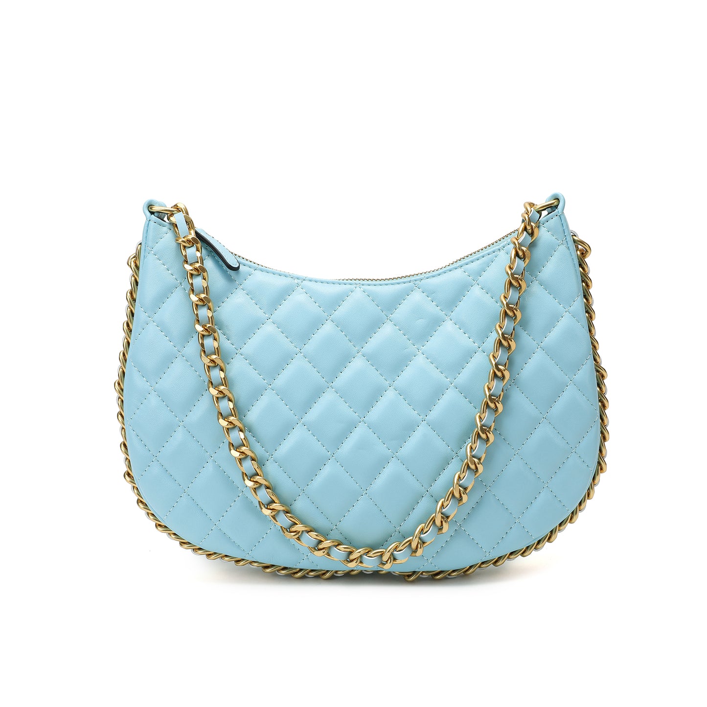 Tiffany & Fred Quilted Sheepskin Leather Crossbody Bag