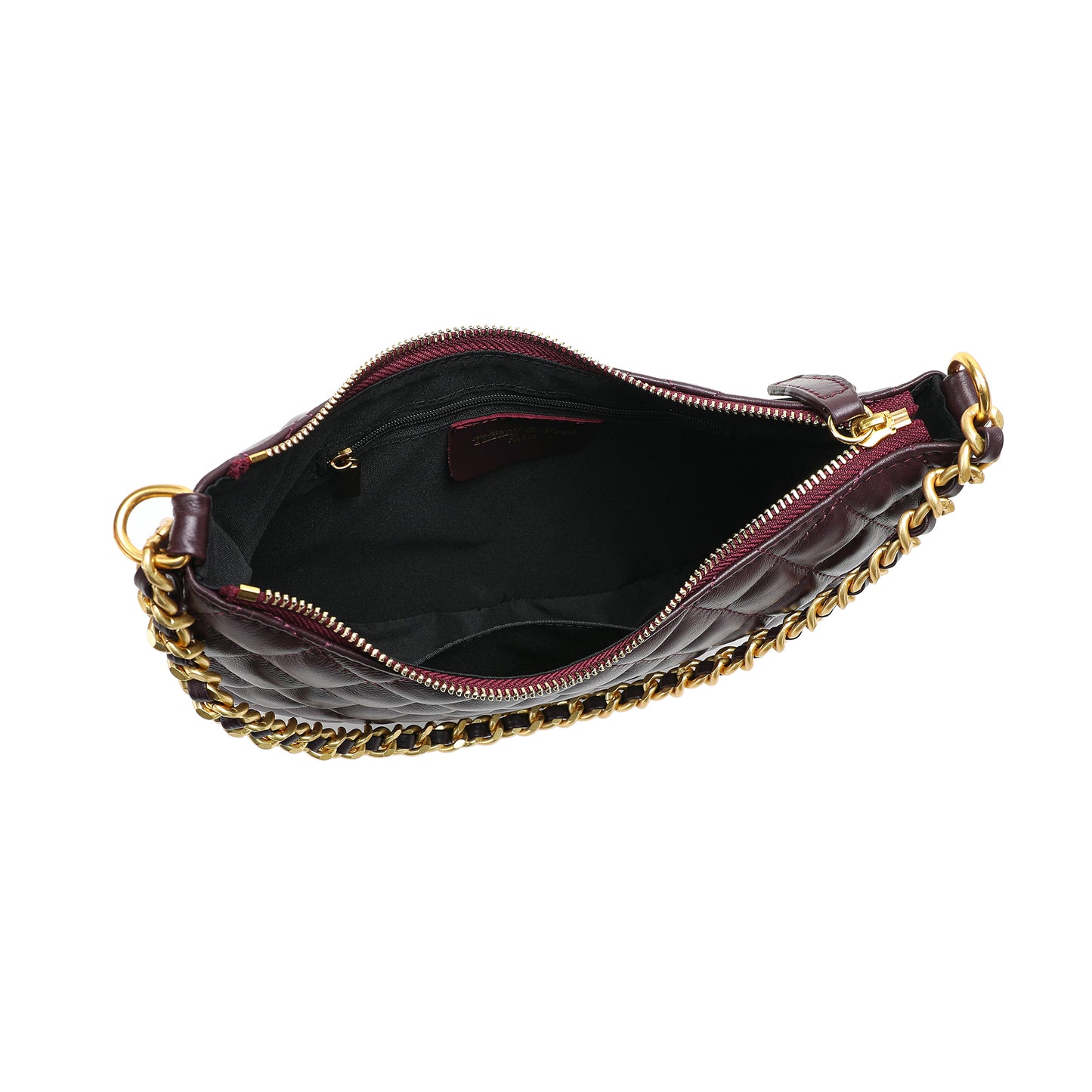 Tiffany & Fred Quilted Sheepskin Leather Crossbody Bag