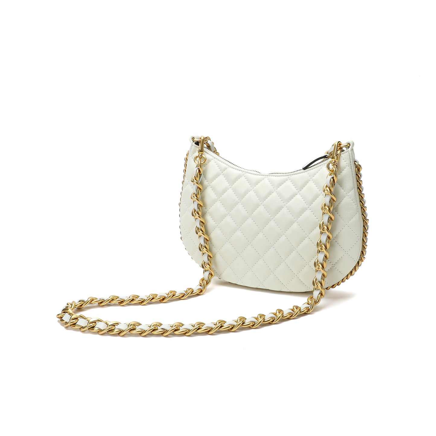 Tiffany & Fred Quilted Sheepskin Leather Crossbody Bag