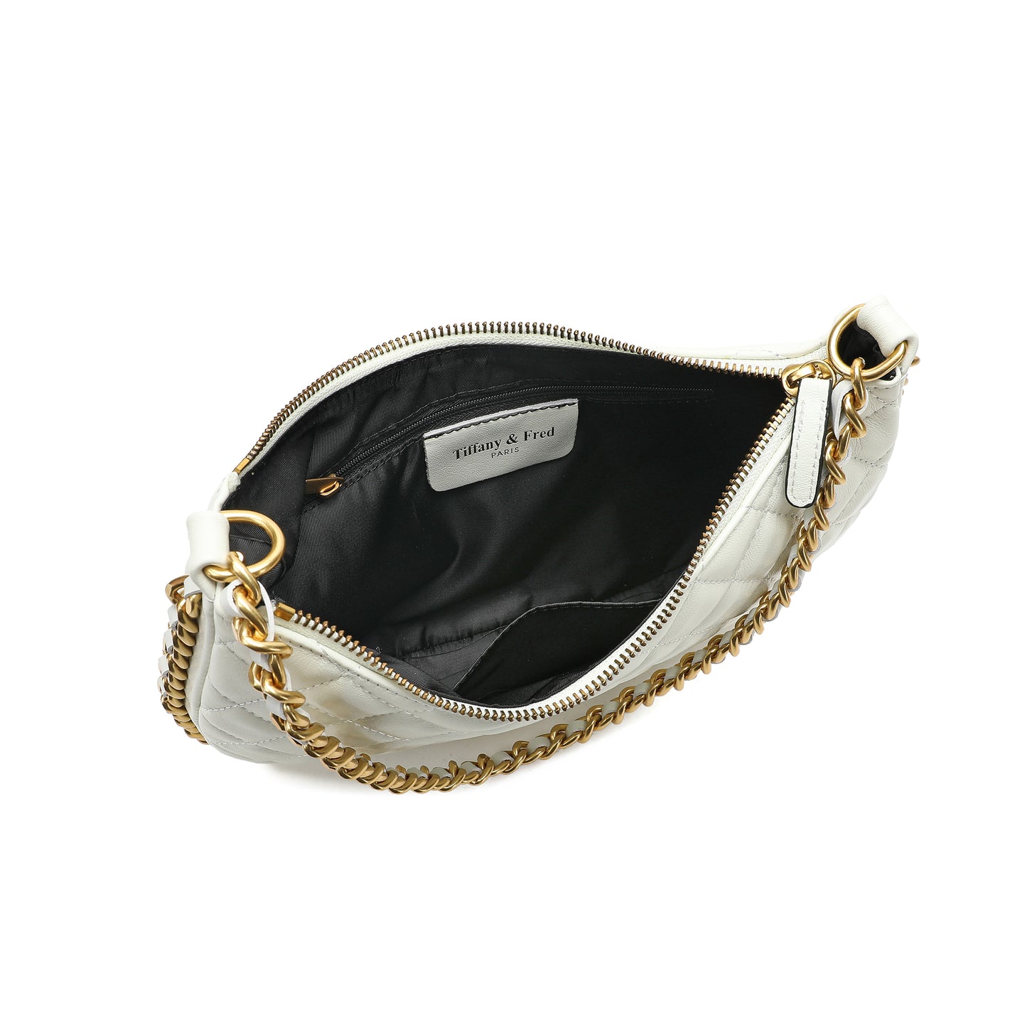 Tiffany & Fred Quilted Sheepskin Leather Crossbody Bag