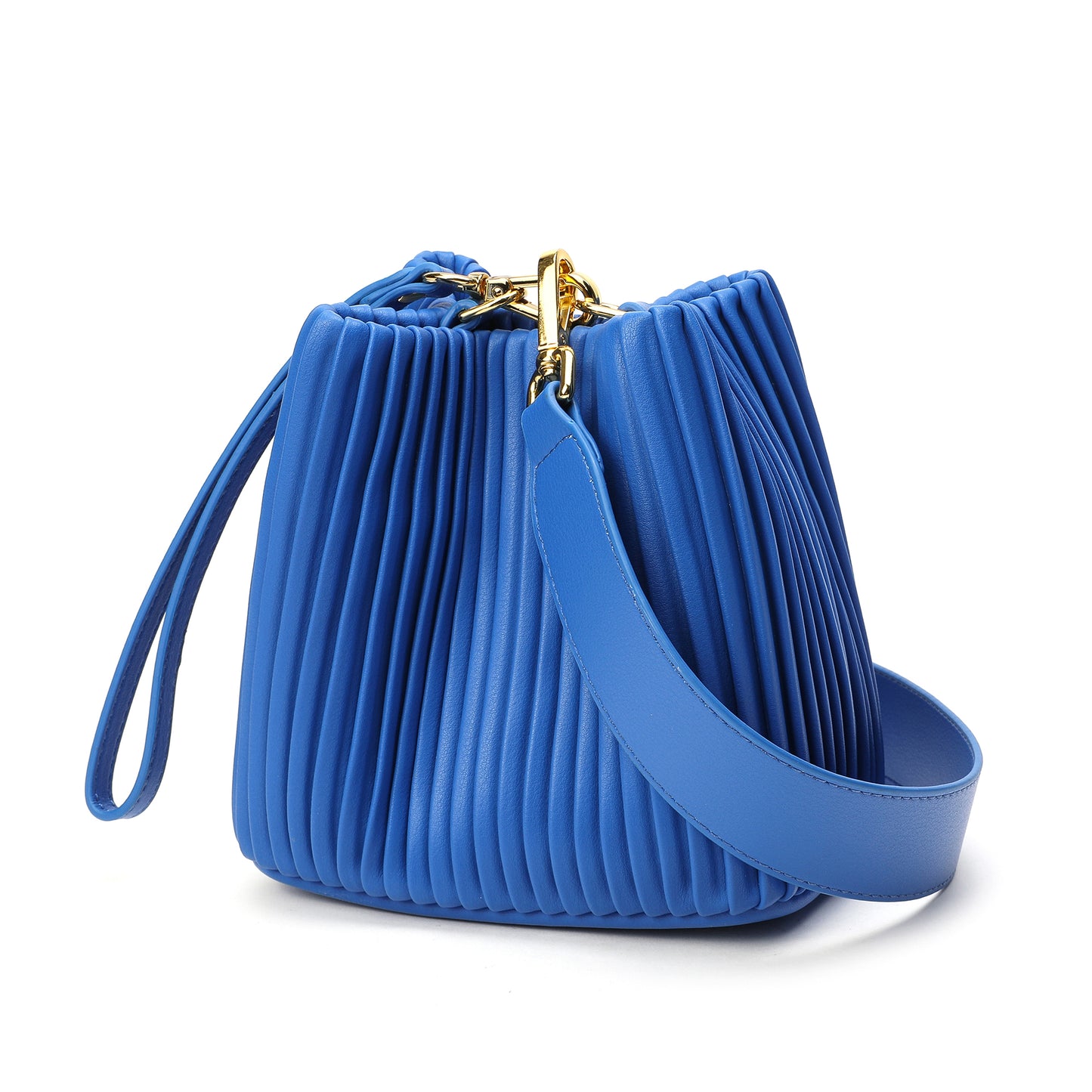 Tiffany & Fred Pleated Leather Shoulder Bag