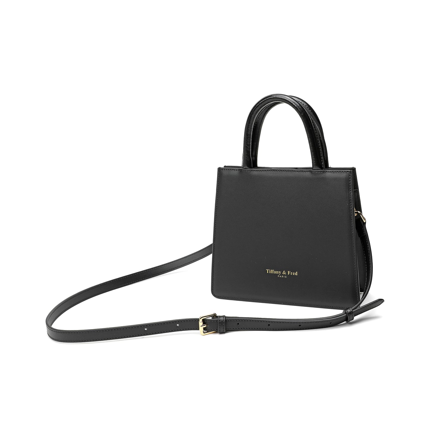 Tiffany & Fred Top-Handle Smooth Leather Shoulder Bag