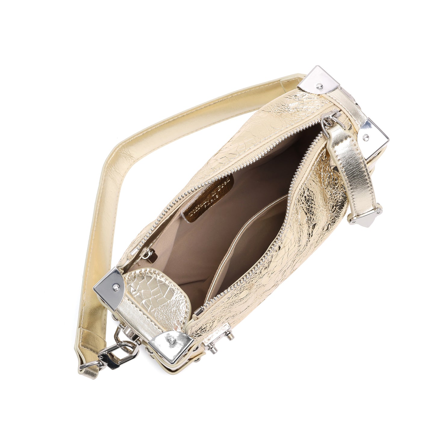Mini Trunk-Inspired Leather Crossbody Bag