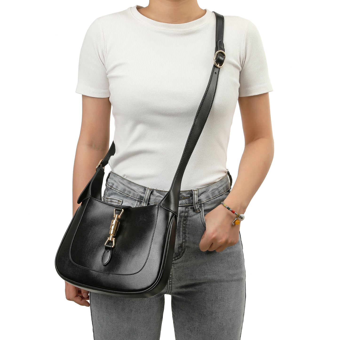 Tiffany & Fred Smooth Leather Hobo/Shoulder Bag