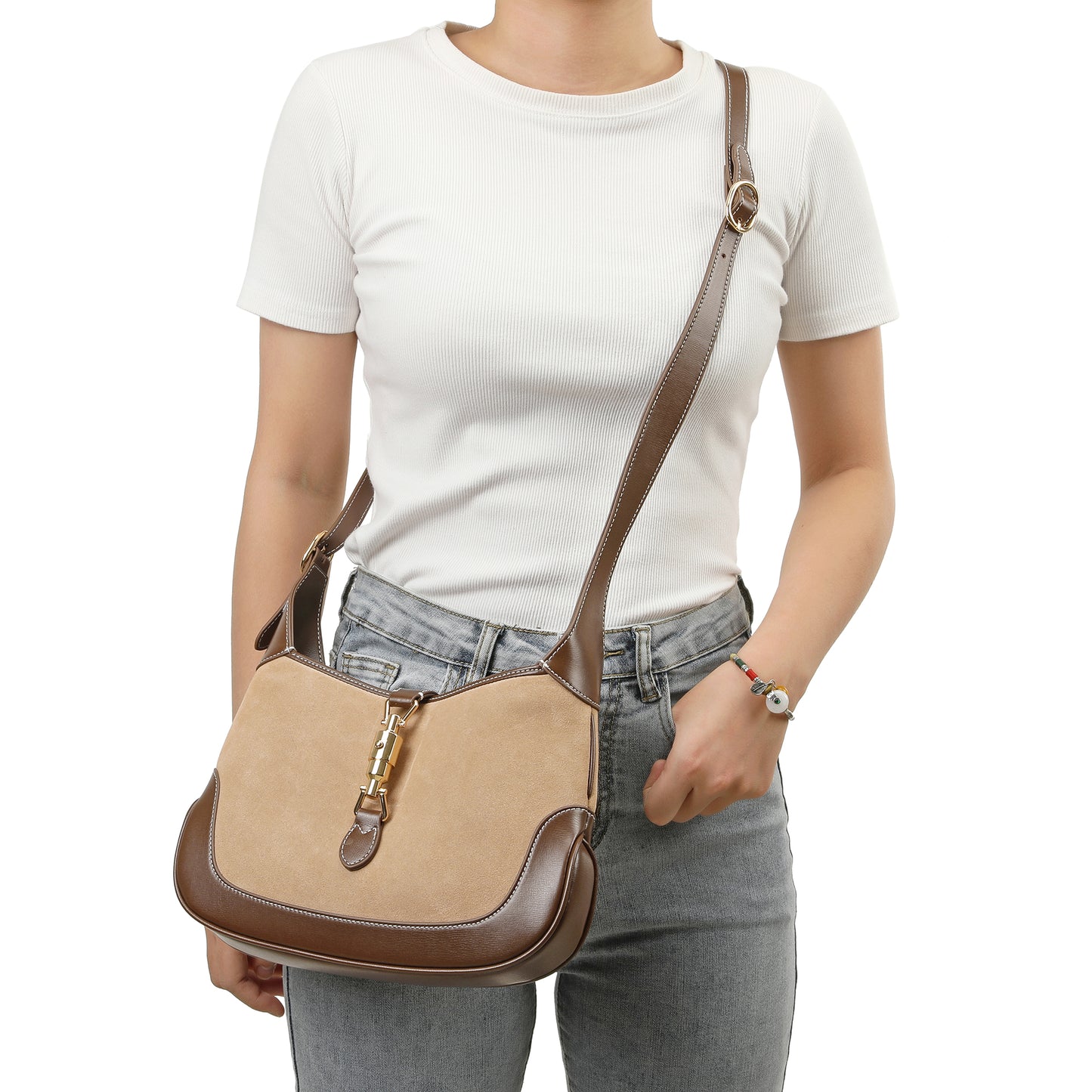 Tiffany & Fred Smooth Leather Hobo/Shoulder Bag