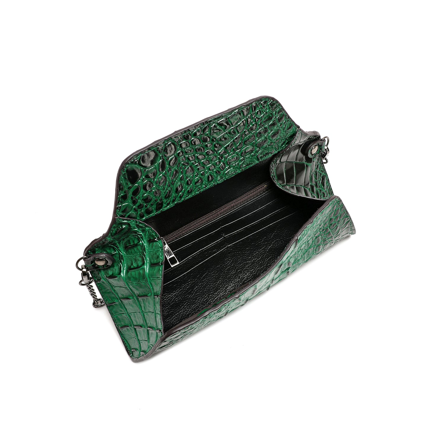 Tiffany & Fred Alligator Embossed Leather Wallet/ Clutch