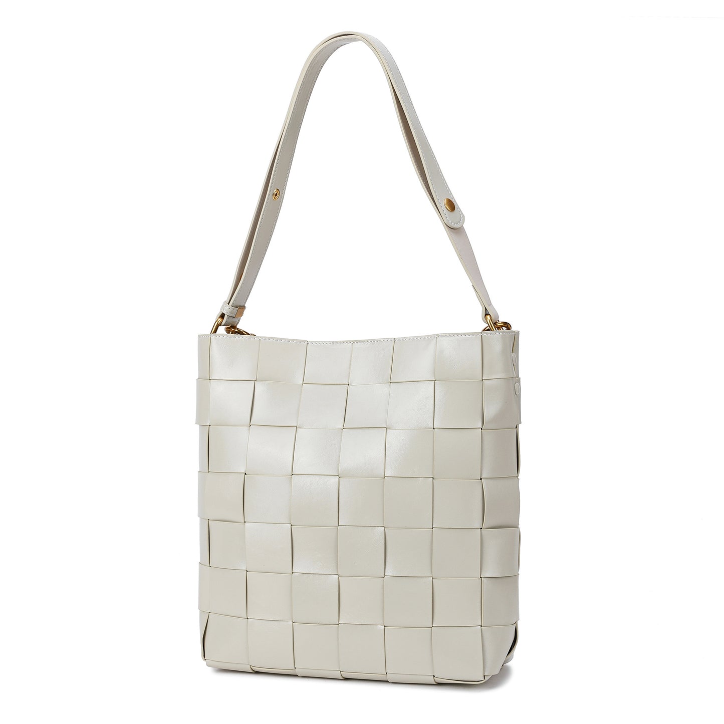 Tiffany & Fred Smooth Woven Leather Shoulder Bag