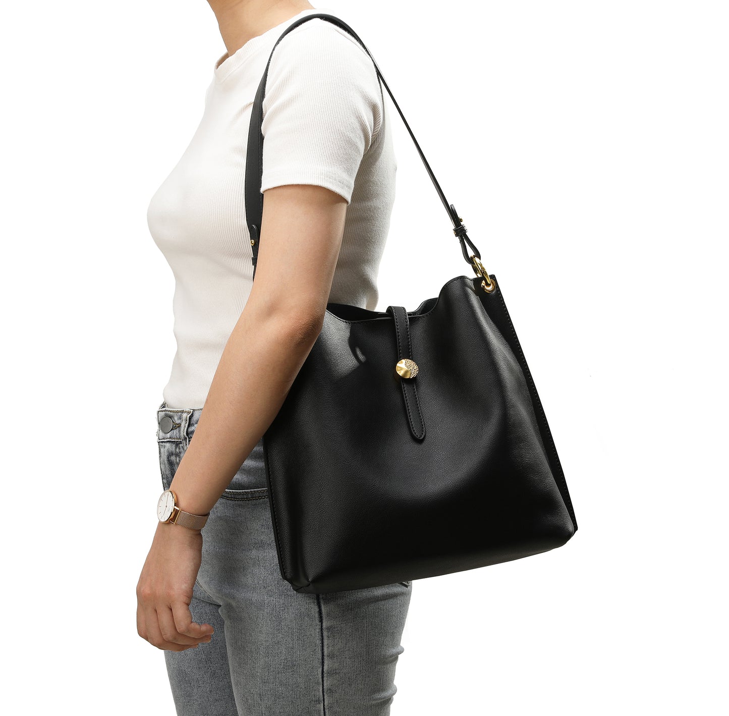 Tiffany & Fred Smooth Leather Shoulder Bag