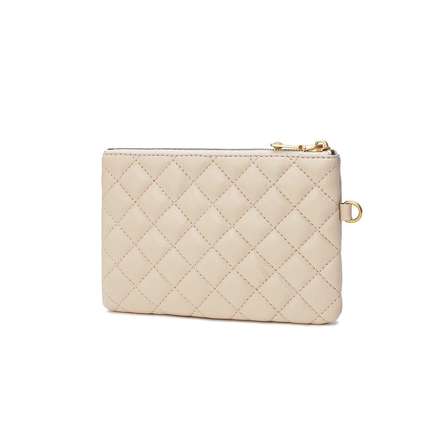 Tiffany & Fred Quilted Sheepskin Leather Pouch/Wallet