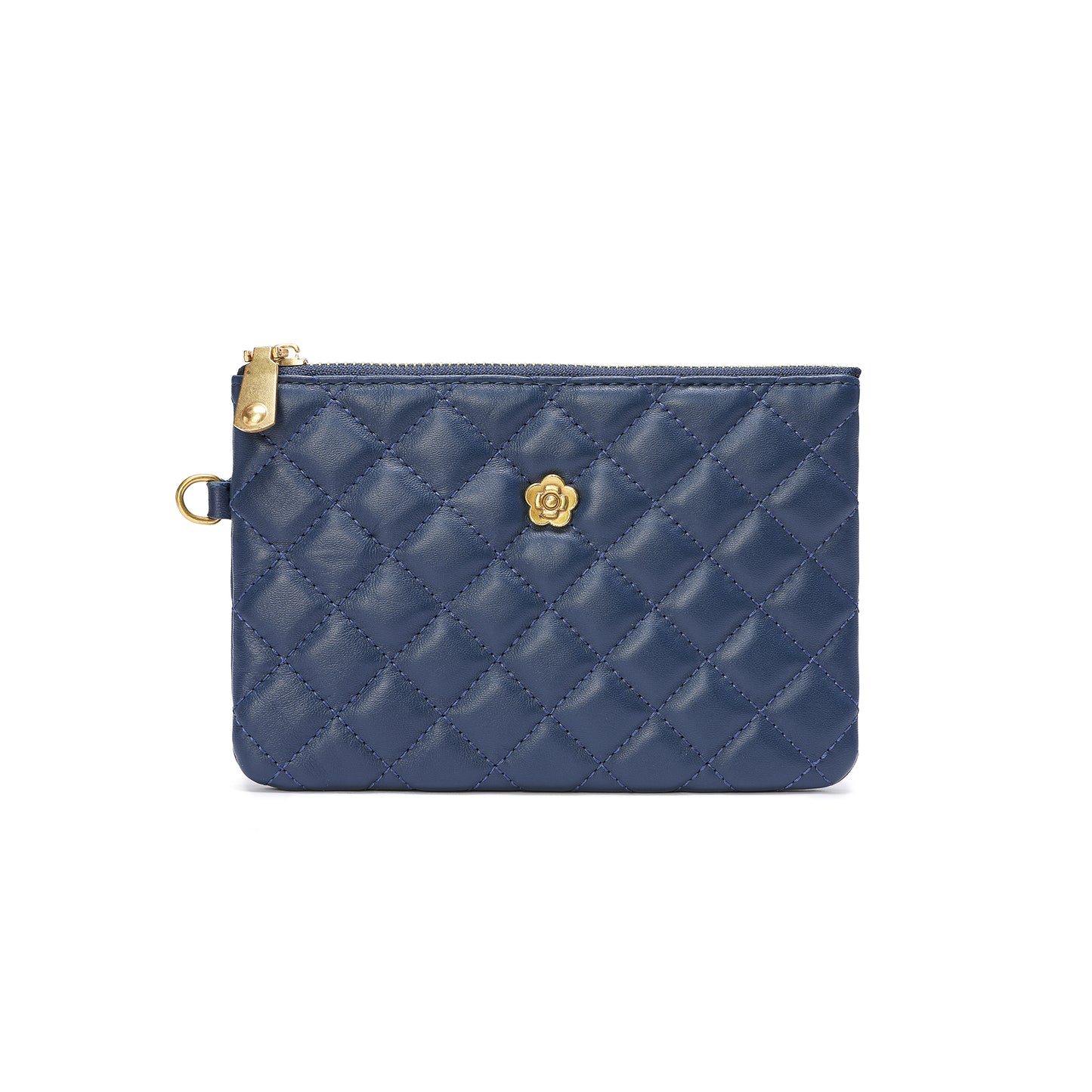 Tiffany & Fred Quilted Sheepskin Leather Pouch/Wallet