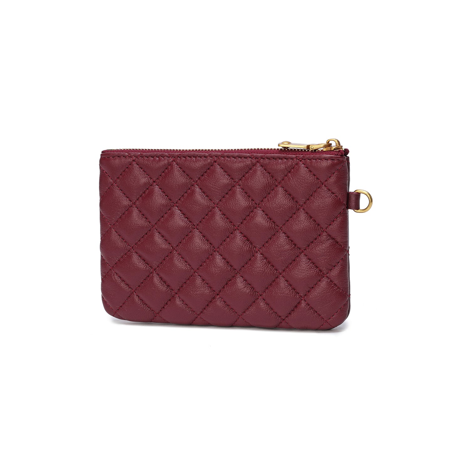 Tiffany & Fred Quilted Sheepskin Leather Pouch/Wallet