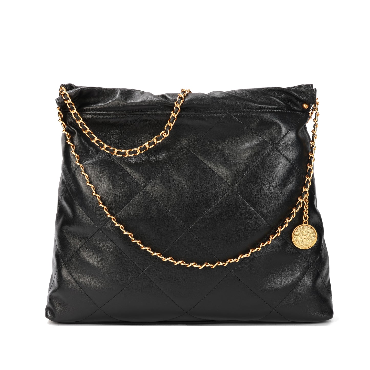 Tiffany & Fred Quilted Lambskin Leather Tote Bag