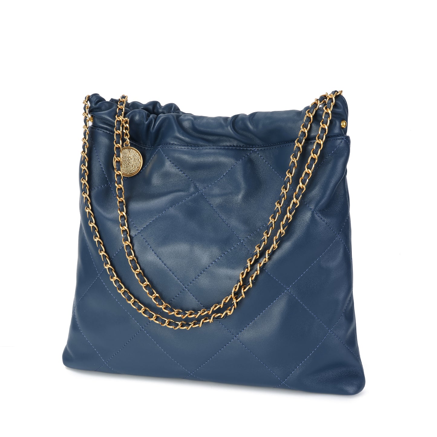 Tiffany & Fred Quilted Lambskin Leather Tote Bag