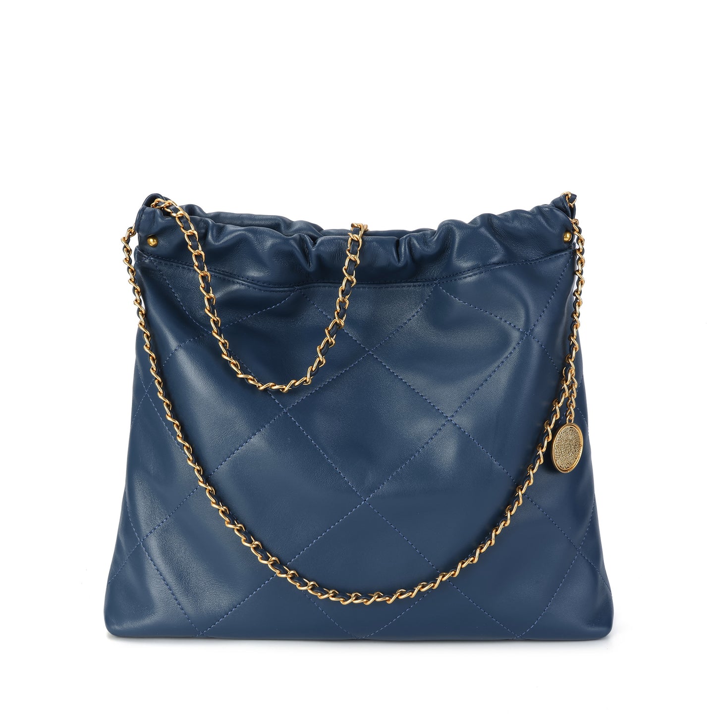 Tiffany & Fred Quilted Lambskin Leather Tote Bag