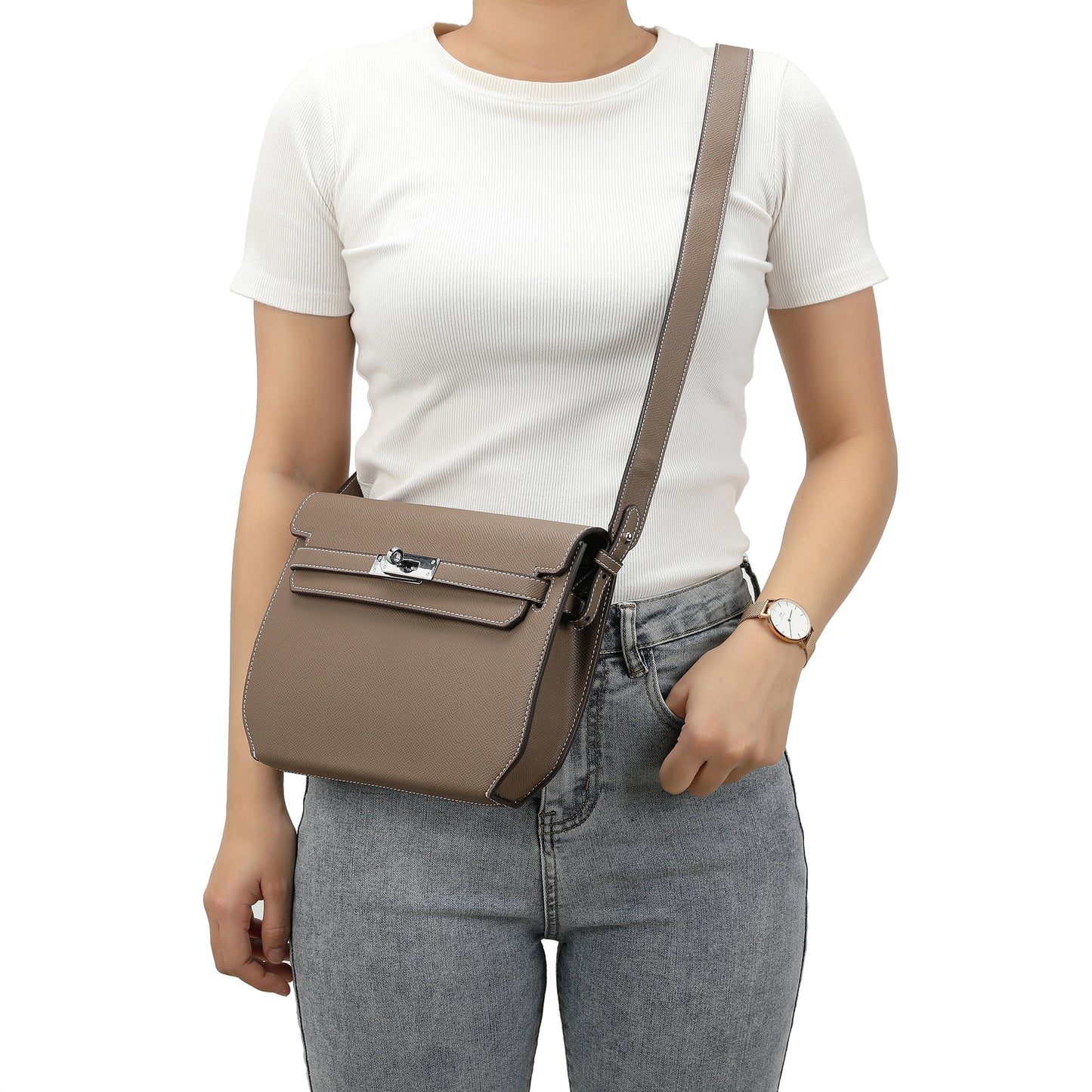 Tiffany &  Fred Saffiano Leather Messenger Bag