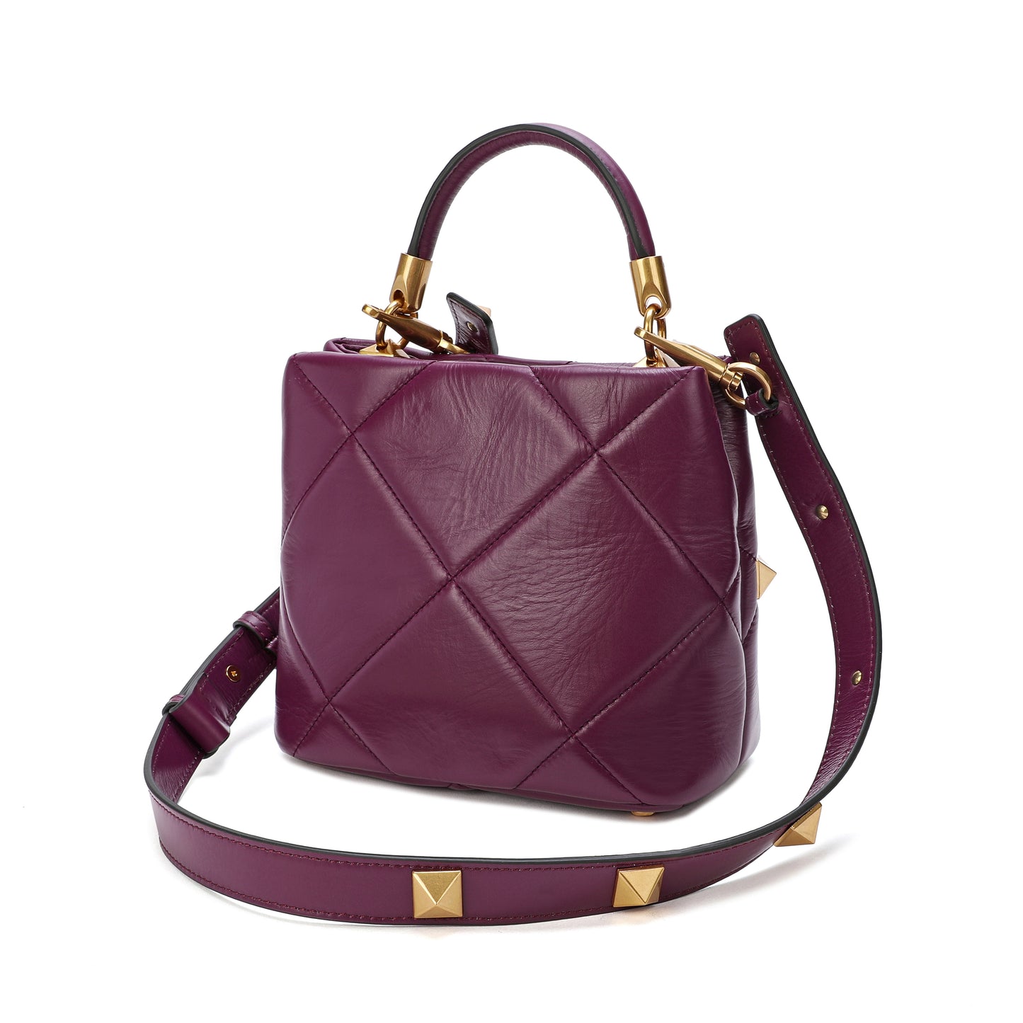 Tiffany & Fred Quilted Sheepskin Leather Crossbody/Shoulder Bag