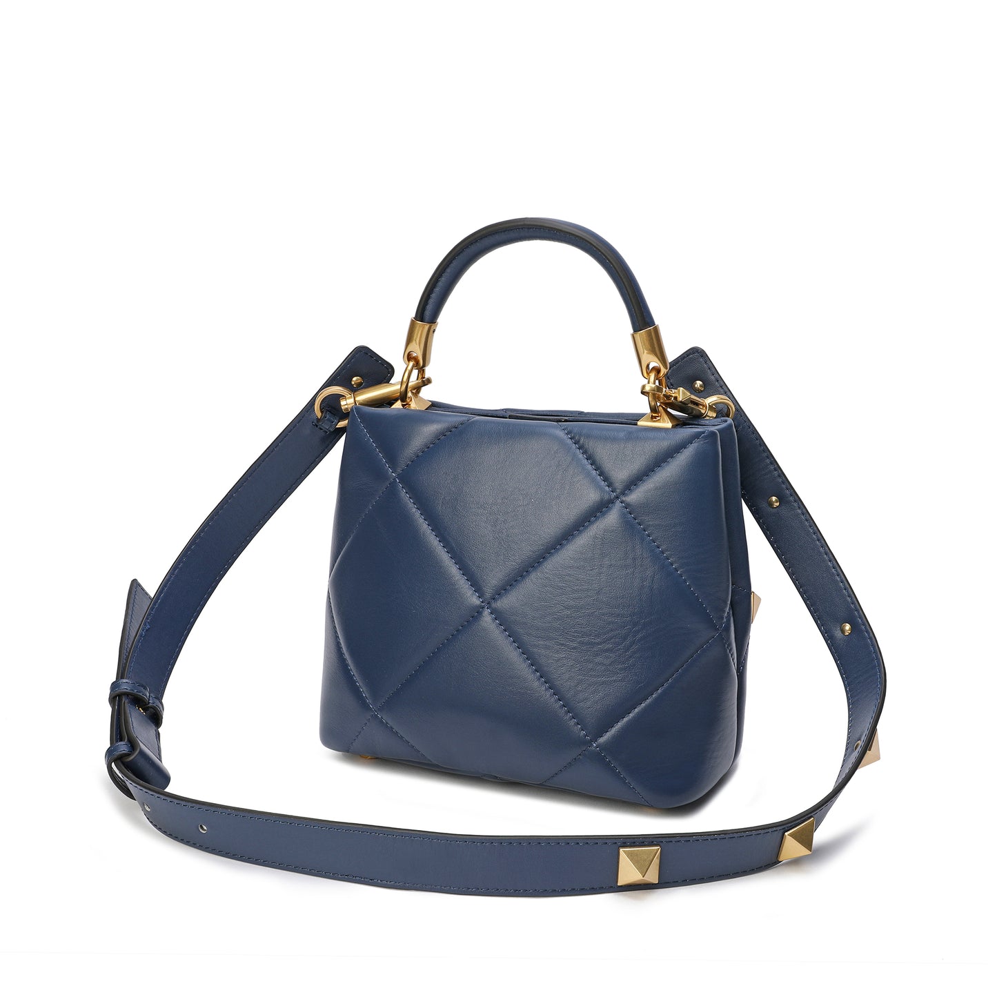 Tiffany & Fred Quilted Sheepskin Leather Crossbody/Shoulder Bag