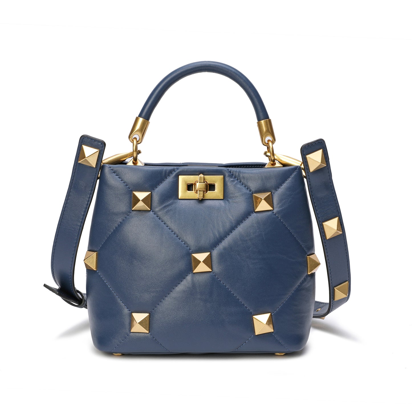 Tiffany & Fred Quilted Sheepskin Leather Crossbody/Shoulder Bag