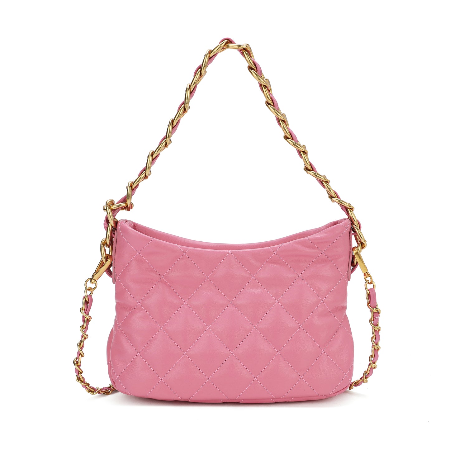 Tiffany & Fred Quilted Sheepskin Leather Crossbody/ Shoulder Bag
