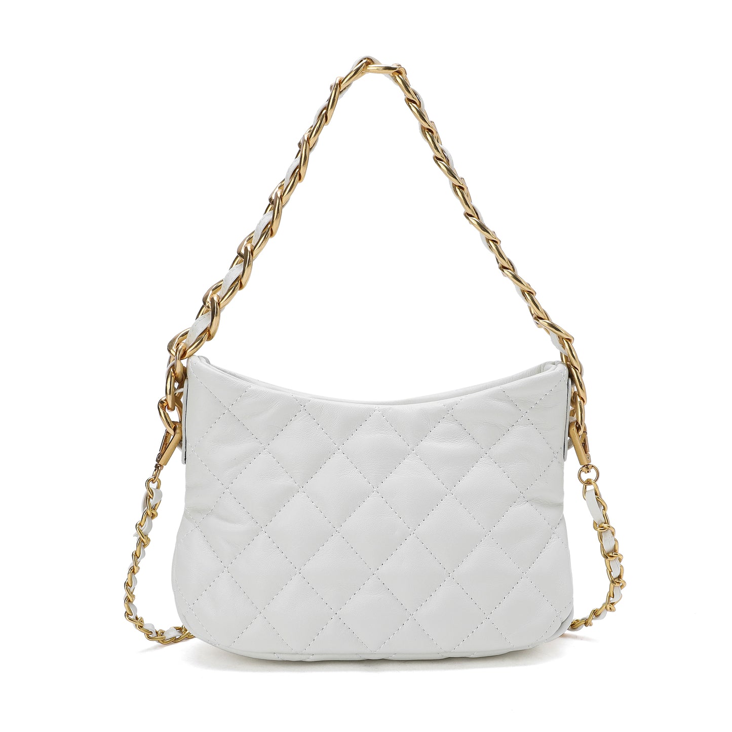 Tiffany & Fred Quilted Sheepskin Leather Crossbody/ Shoulder Bag