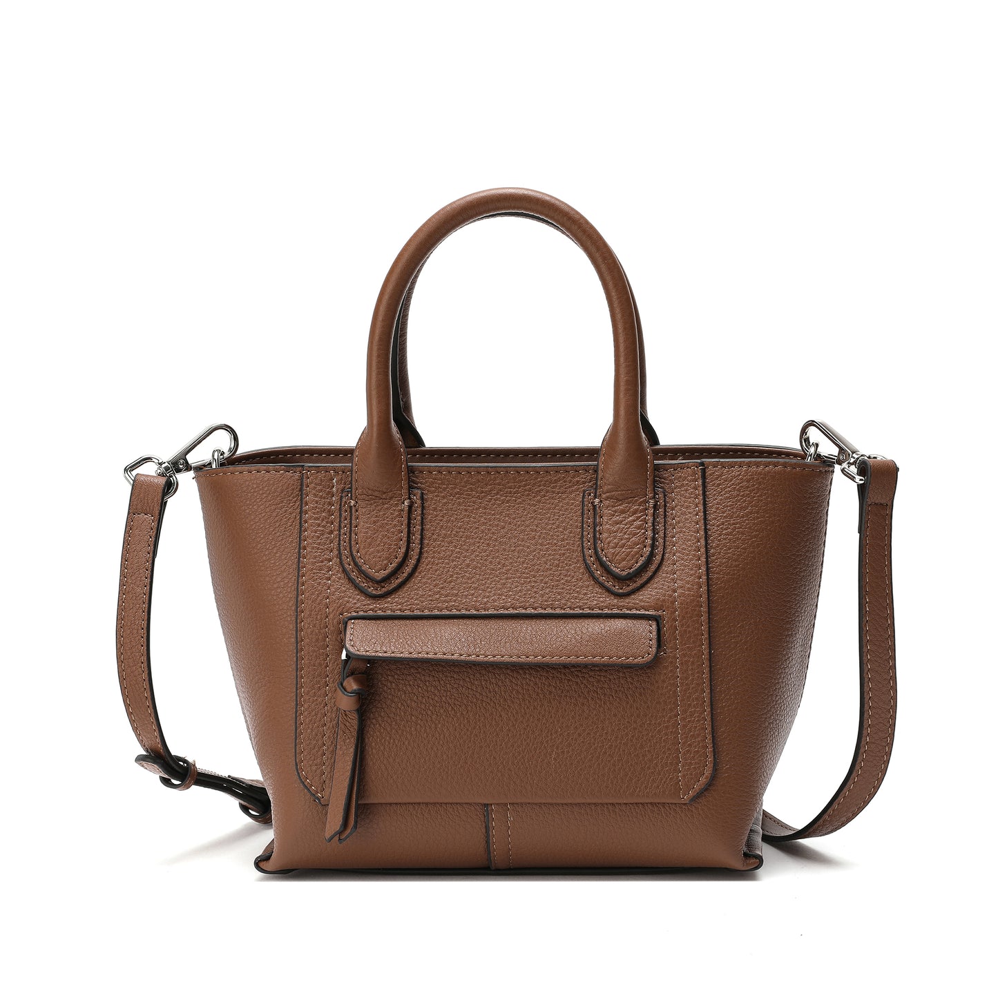 Tiffany & Fred Full-Grain Leather Top-handle/Shoulder Bag