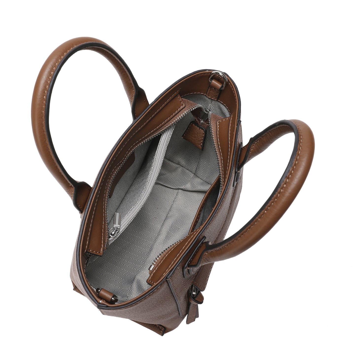 Tiffany & Fred Full-Grain Leather Top-handle/Shoulder Bag