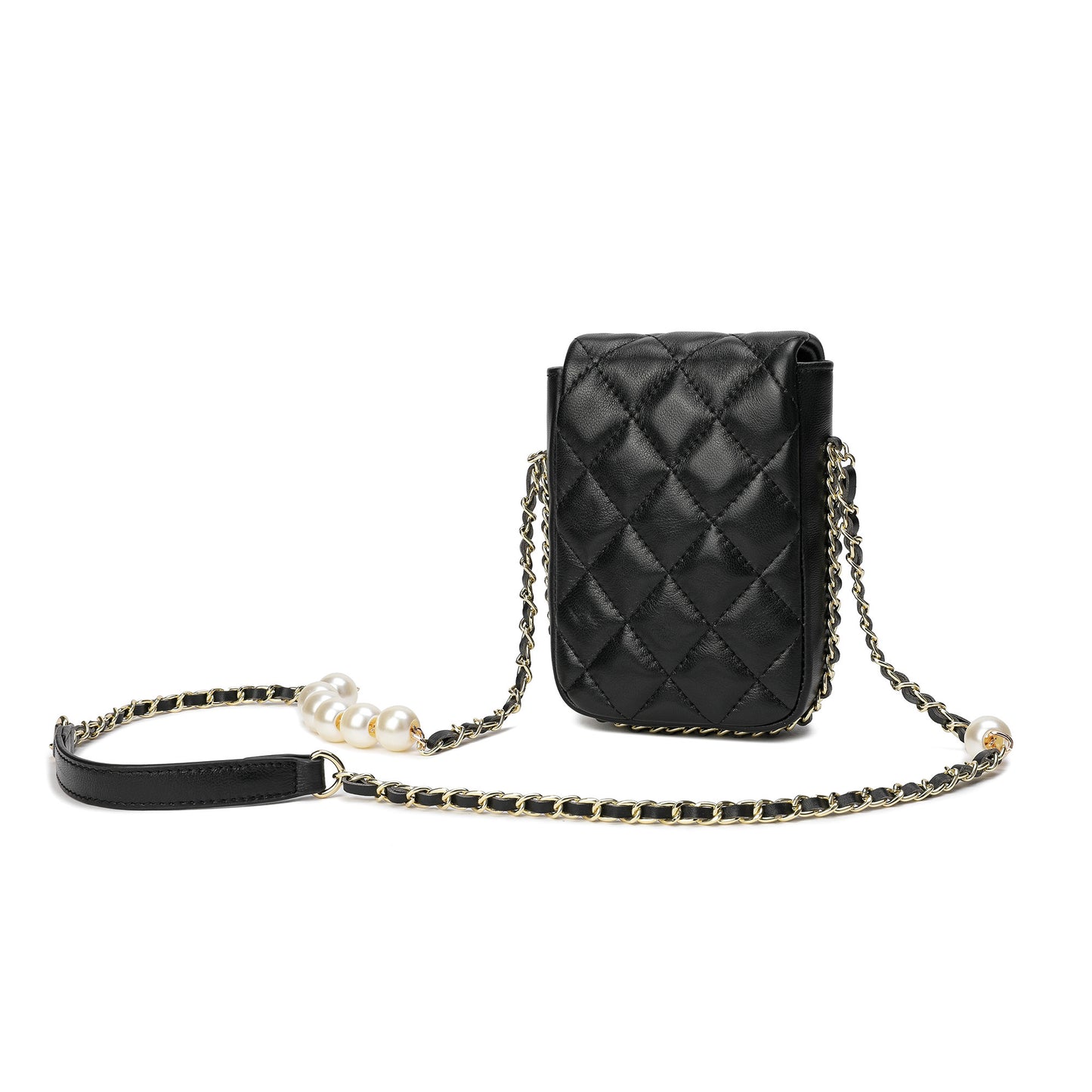 Tiffany & Fred Lizard Quilted Sheepskin Leather Crossbody Bag