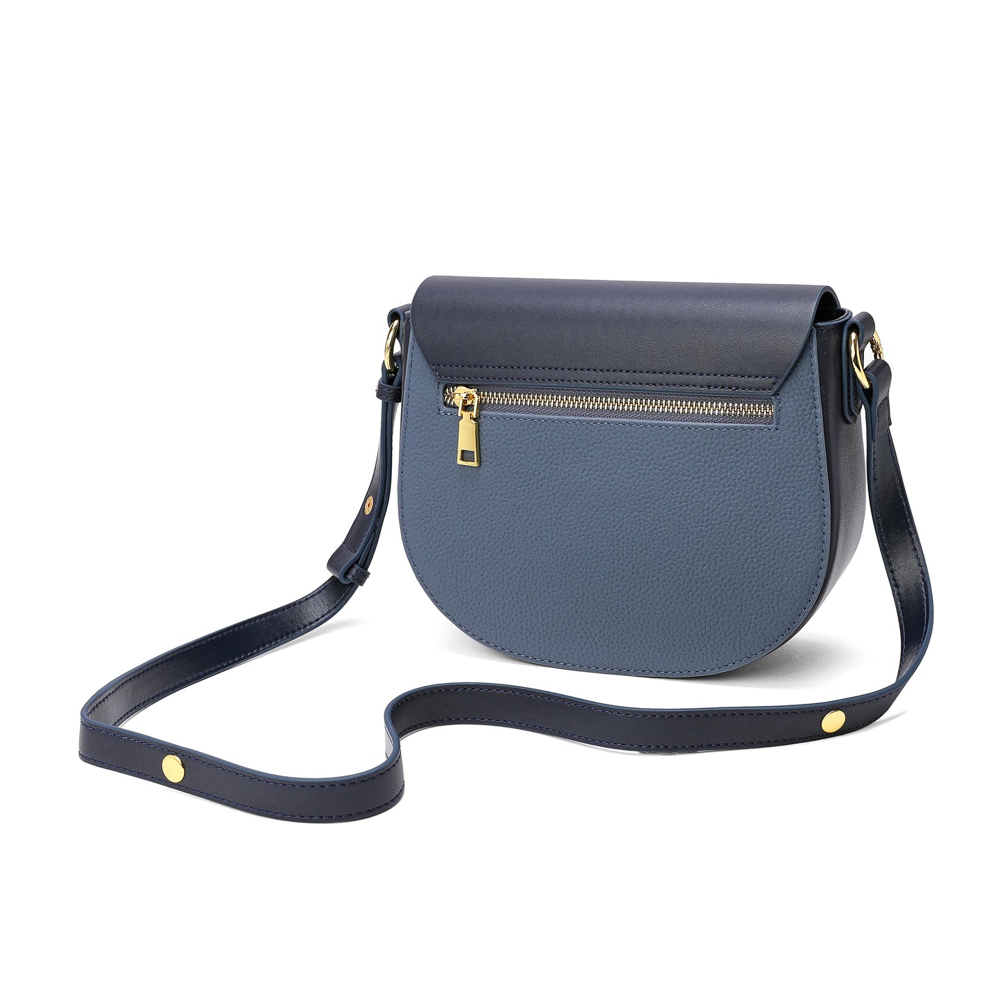 Tiffany & Fred two tone full-grain Crossbody/Shoulder Bag