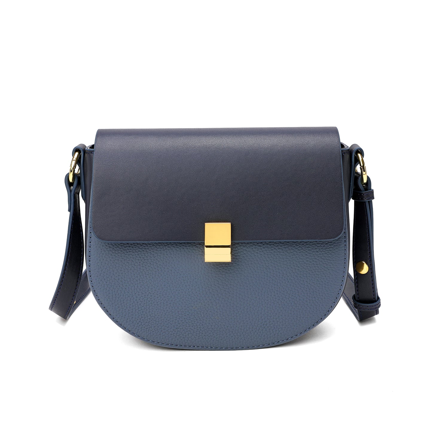 Tiffany & Fred two tone full-grain Crossbody/Shoulder Bag