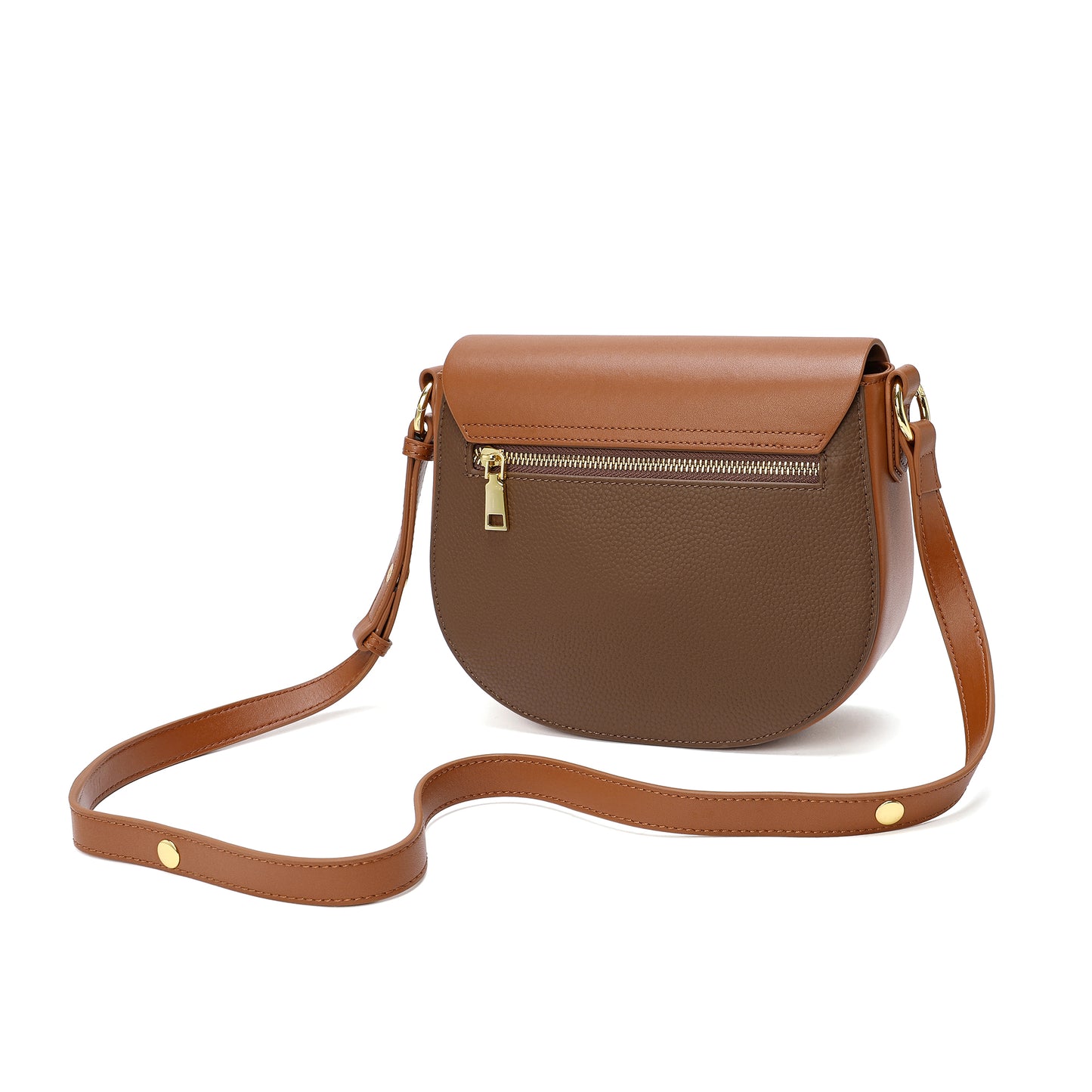 Tiffany & Fred two tone full-grain Crossbody/Shoulder Bag