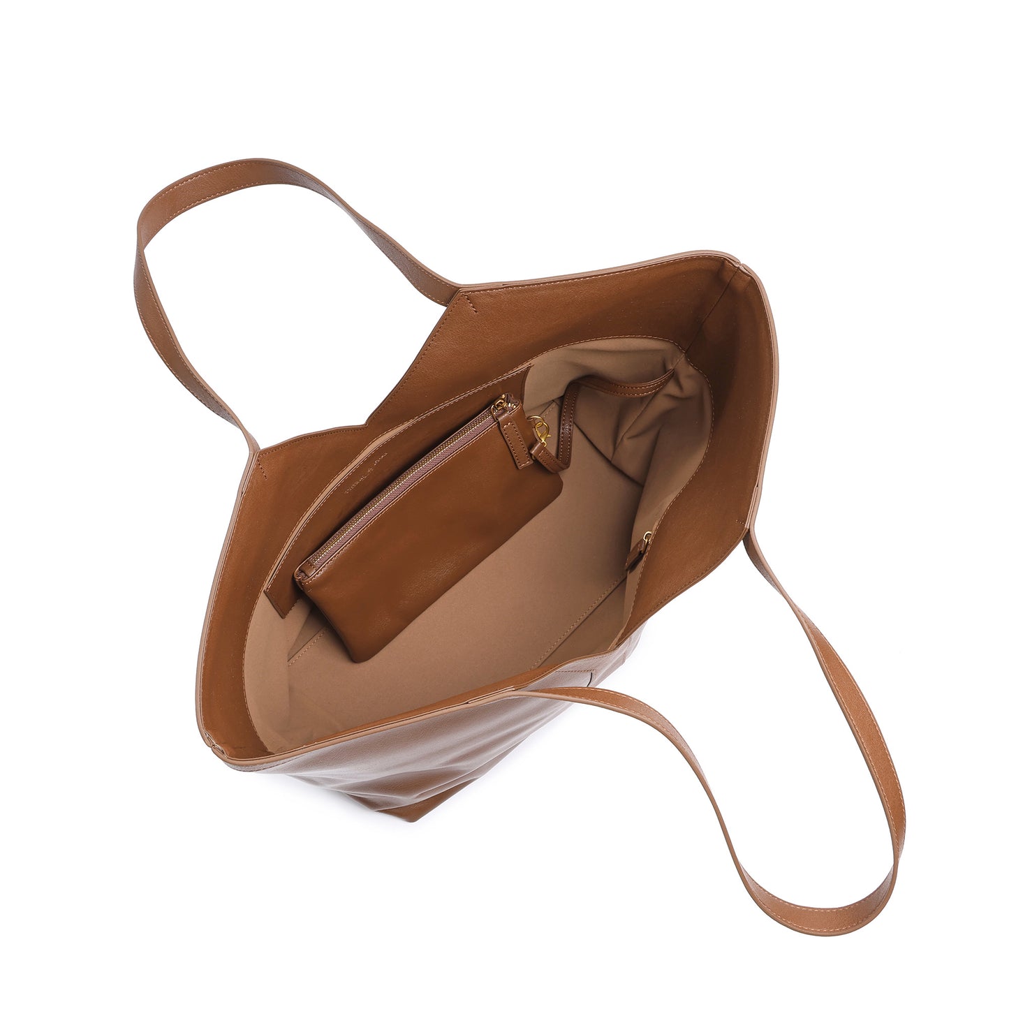 Classic V-Cut Leather Tote