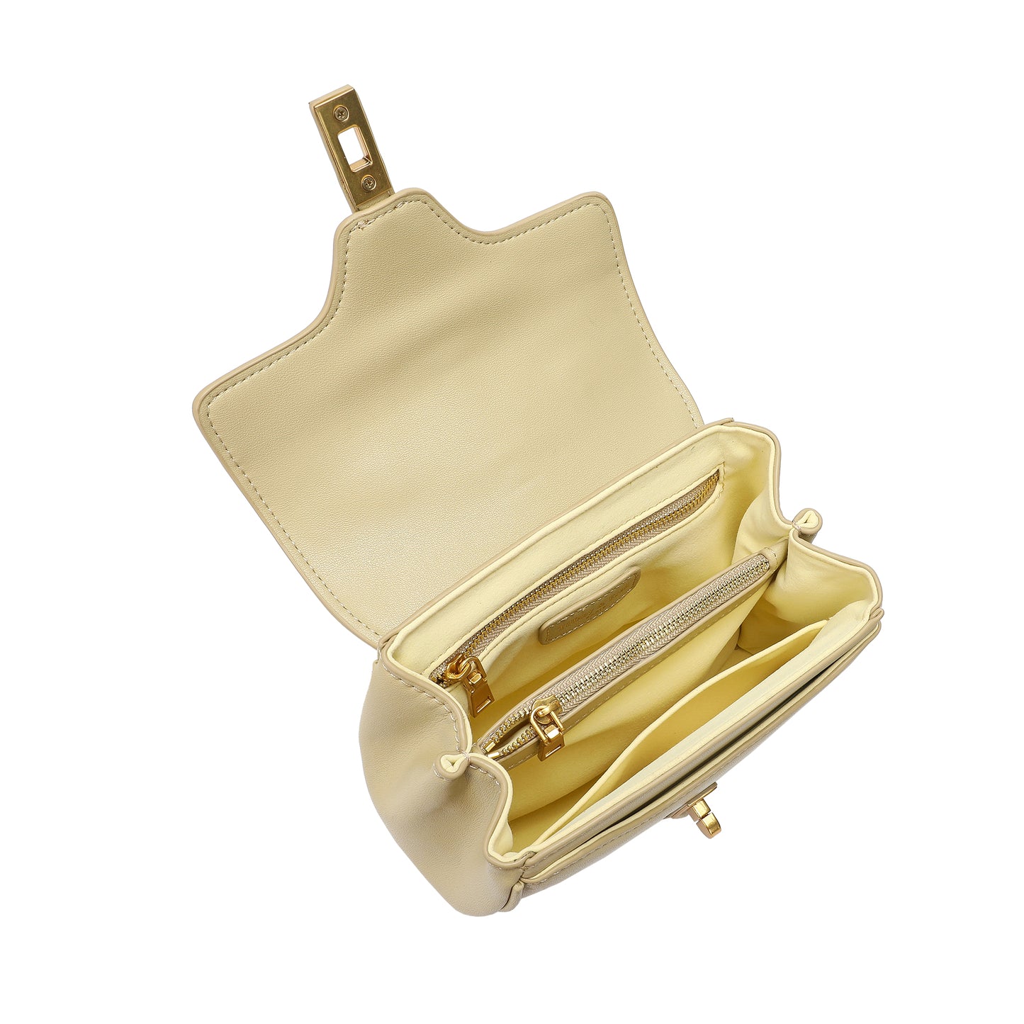Smooth Leather Top-handle Shoulder Bag