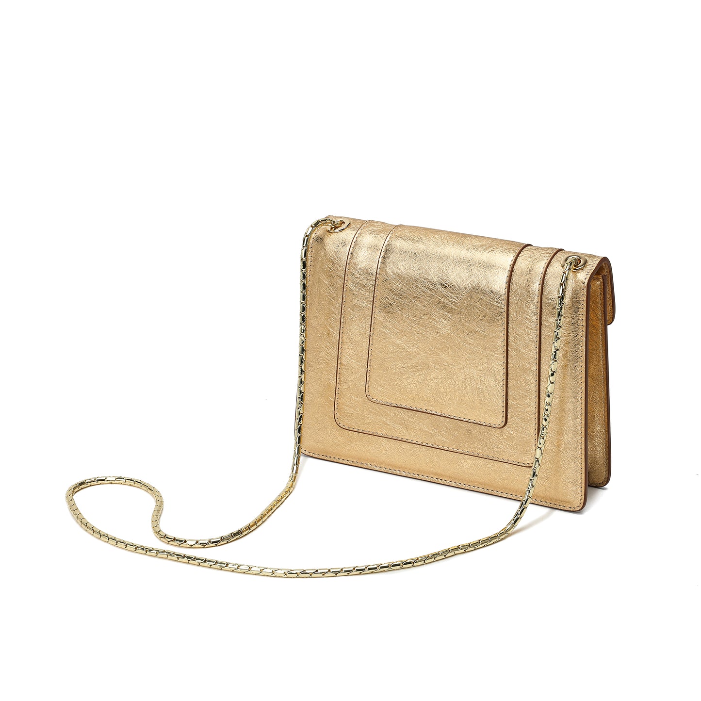 Tiffany & Fred Top-grain Saffiano Leather Crossbody/Shoulder Bag # 8801