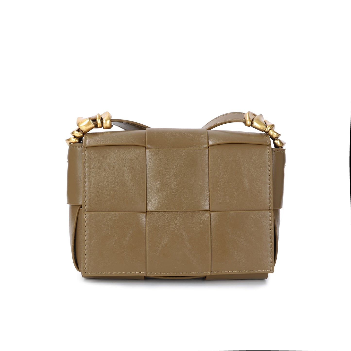 Woven Leather Crossbody Bag