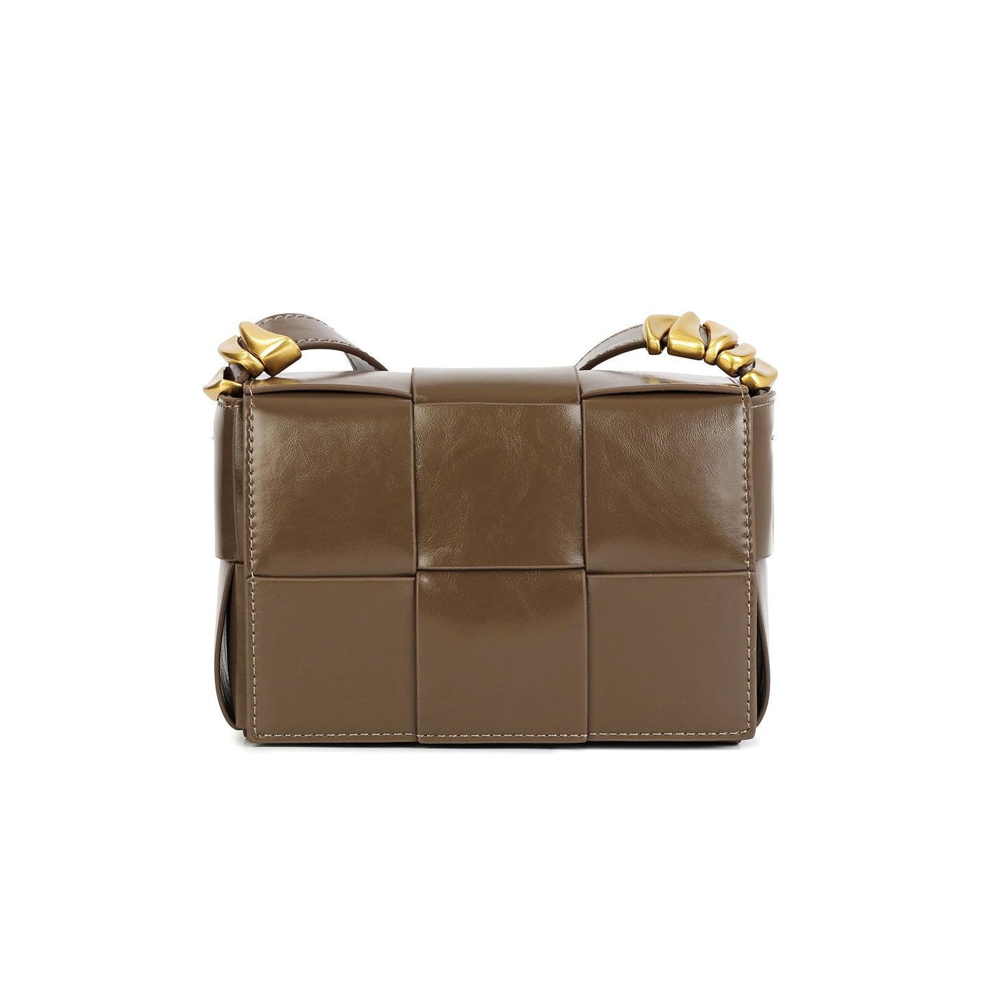 Woven Leather Crossbody Bag