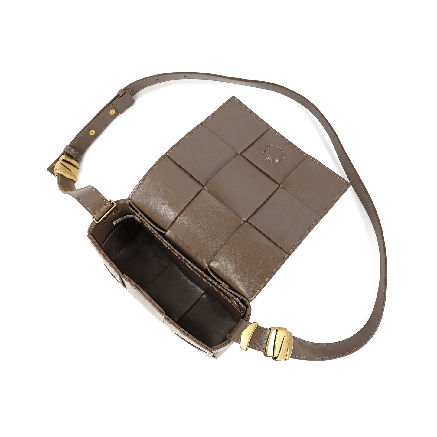 Woven Leather Crossbody Bag