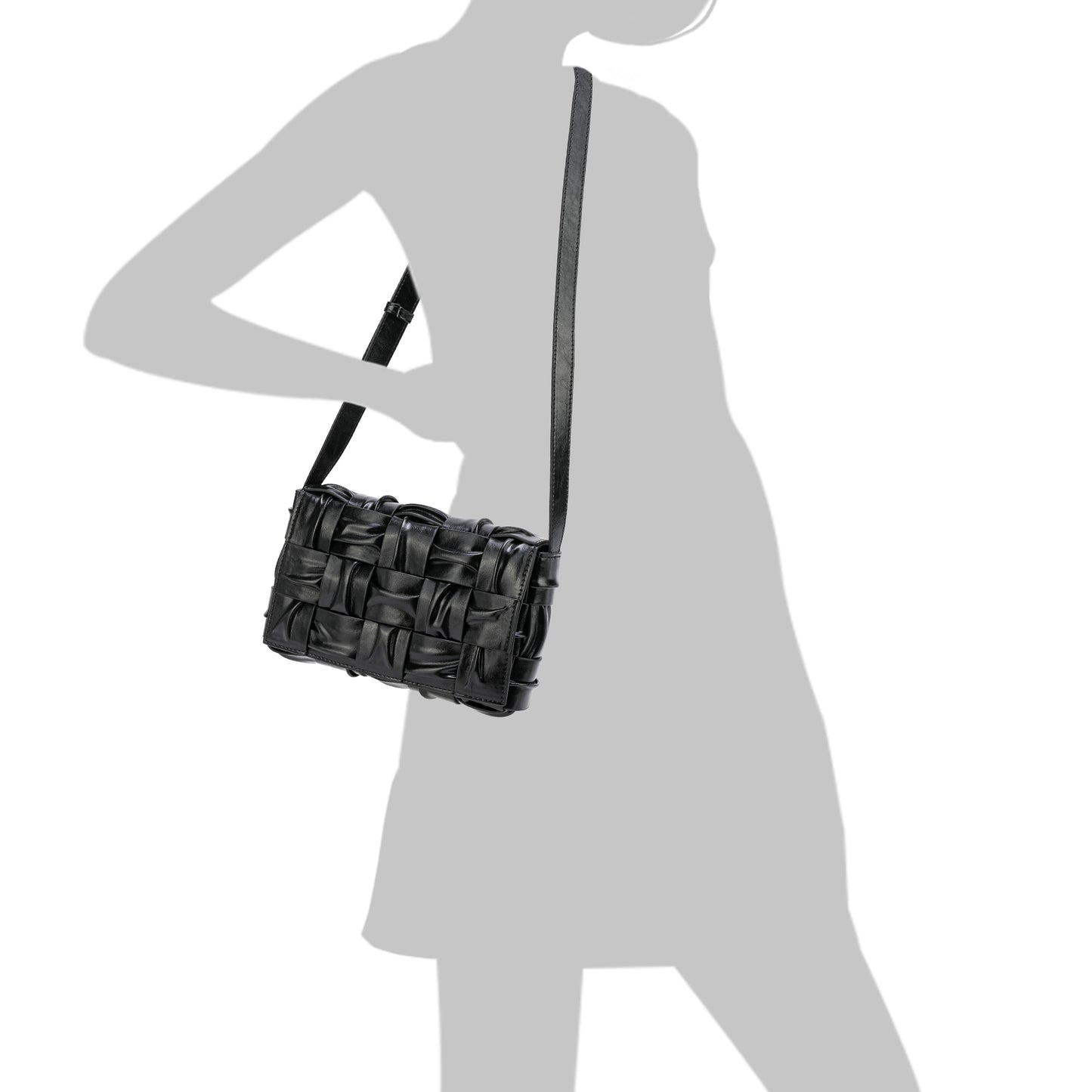 Tiffany & Fred Smooth Leather Barrel Shape Crossbody