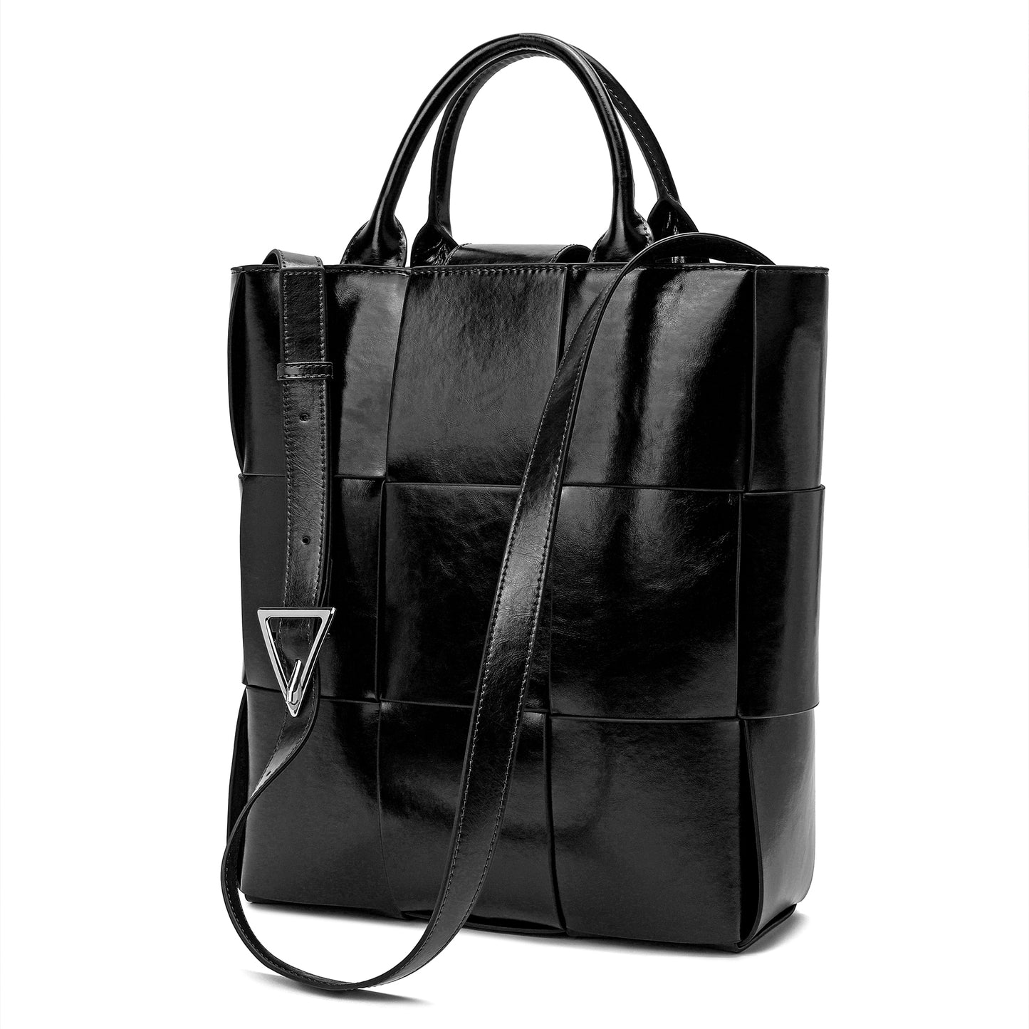 Tiffany & Fred Woven Leather Top-handle Tote bag