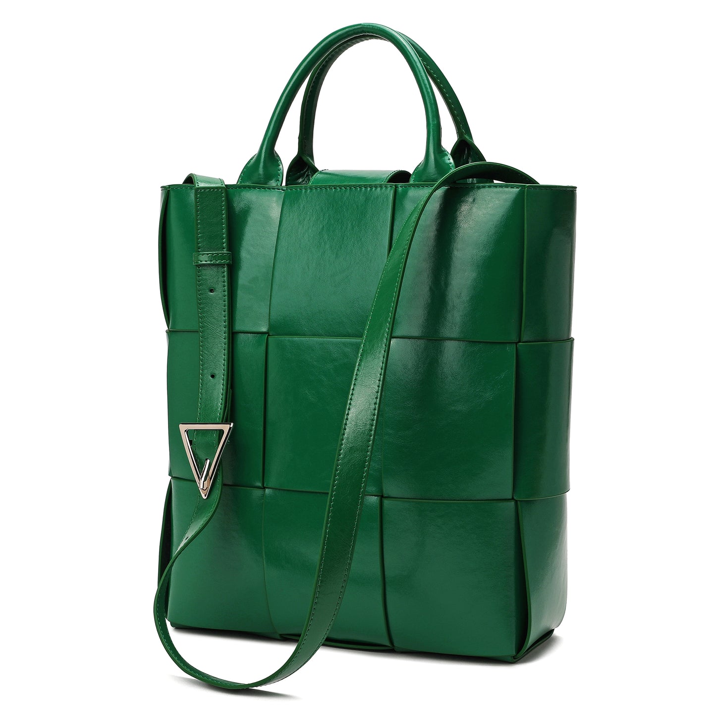 Tiffany & Fred Woven Leather Top-handle Tote bag
