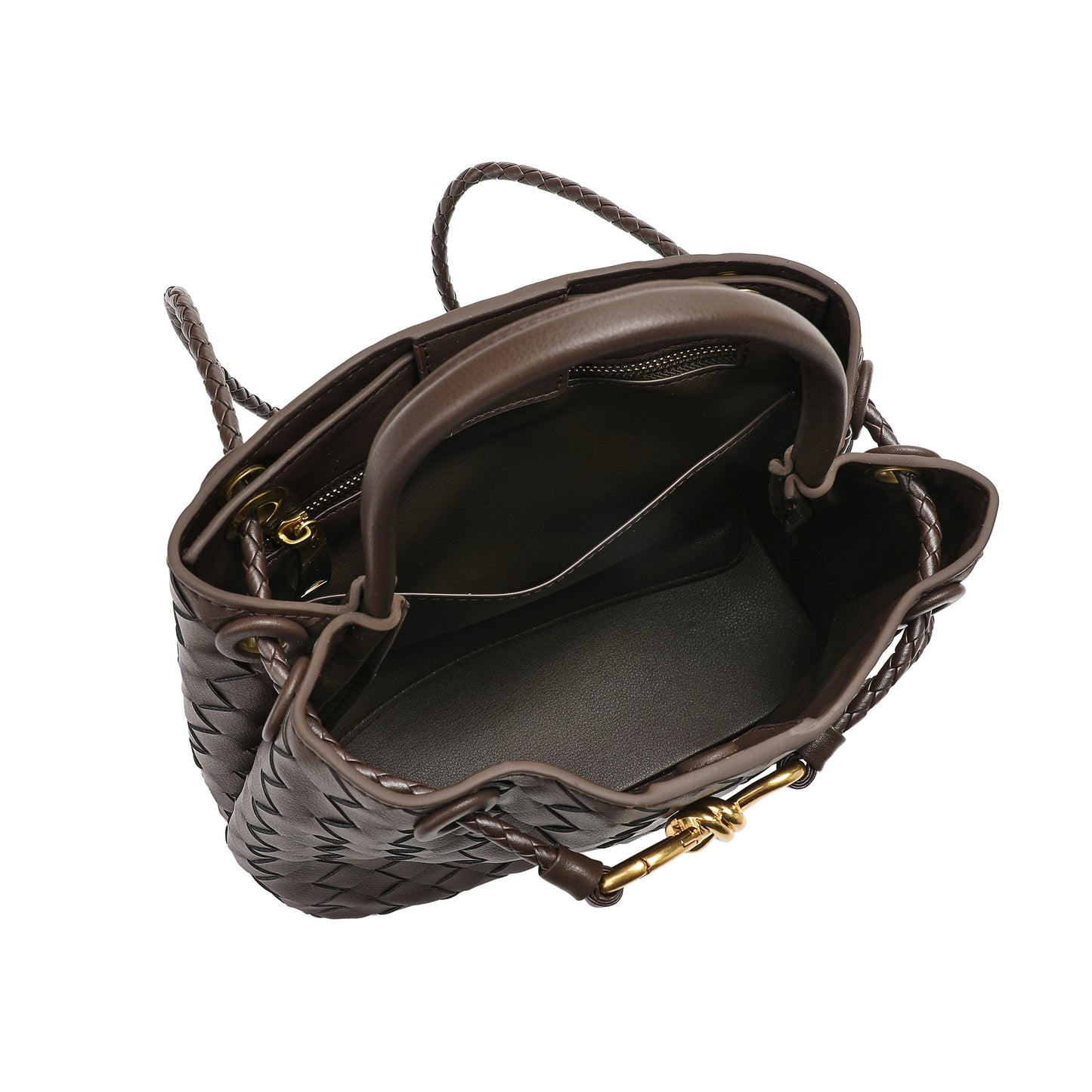 Woven Leather Top-handle/ Shoulder Bag