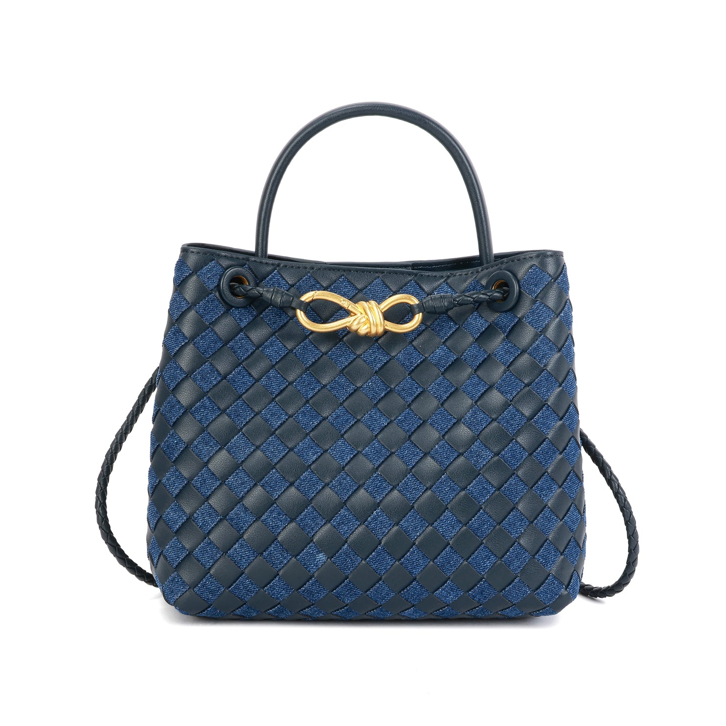 Woven Leather Top-handle/ Shoulder Bag